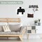 Key Holder Wall Mount, Home Decorative Metal Self Adhesive Key Hanger with 10 Key Hooks, 2 Installation Options, Black